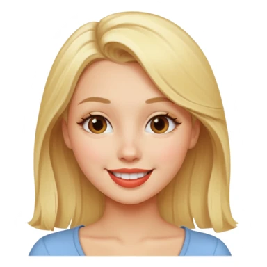 hot blonde girl kissing the camera sticker