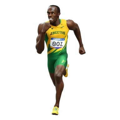 usain bolt sticker
