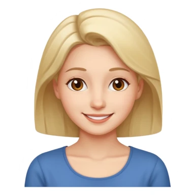 Woman tilting her head towards her shoulders, face is relaxed sticker