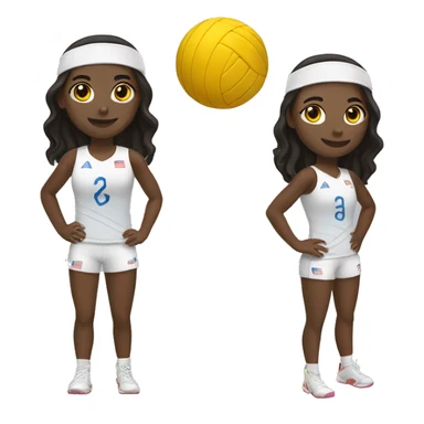 summer olympics girl volleyball sticker