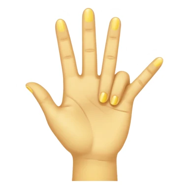 yellow hand doing the three fingers up salute from the hunger games sticker