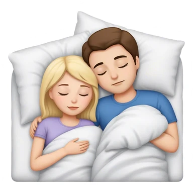 Couple sleeping together  sticker