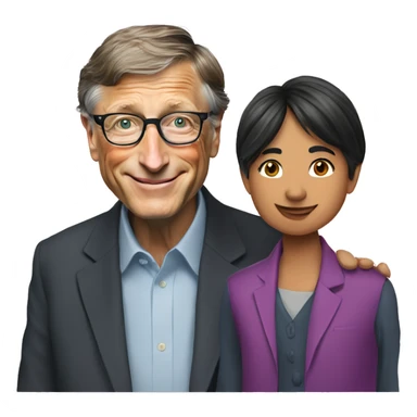 Bill gates with Dolly chai wala sticker
