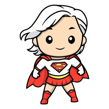 Supergirl from DC comics sticker