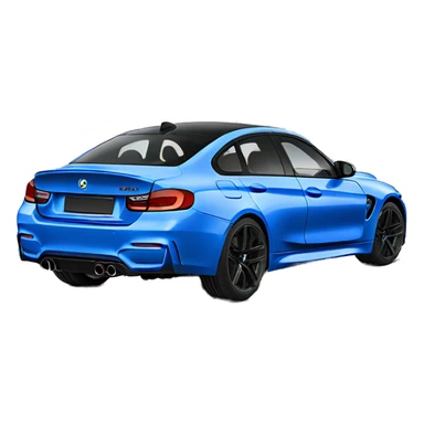 blue M4 Competition 4 door sticker