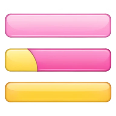 1/3rd Pink, 1/3rd white, 1/3rd yellow horizontal banner sticker