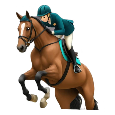 showjumping horse sticker