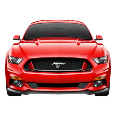 Ford Mustang perfect front view sticker