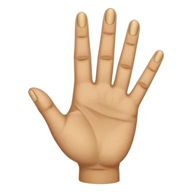 Fingering hand emoji where the first and fourth finger are folded, second and third finger are extended sticker
