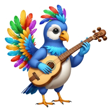 bird Musician sticker