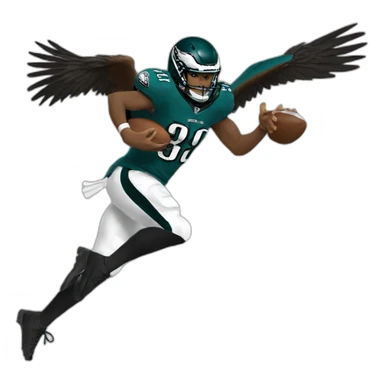 Eagles Swoop football sticker