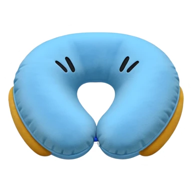 blue Travel Neck Pillow sticker