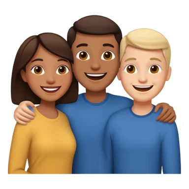 Three friends talking sticker