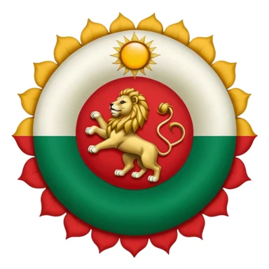 The pre-revolution iranian flag sticker