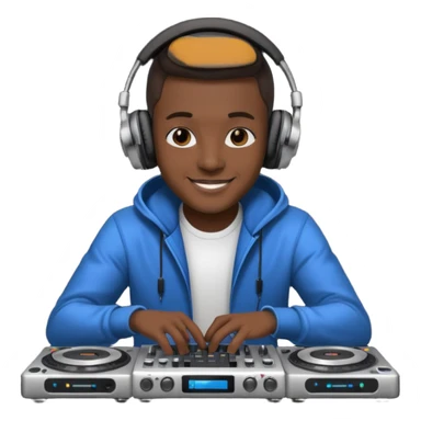 dj with setup sticker