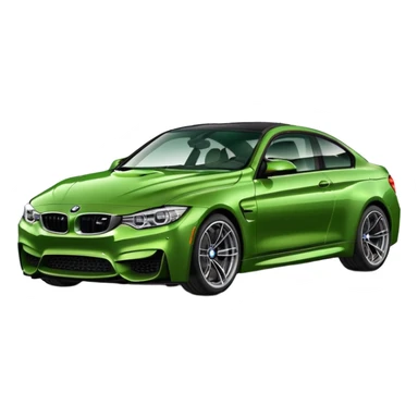 Green bmw m4 sticker