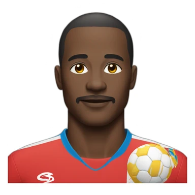 Homme avec le maillot de la rdc sticker