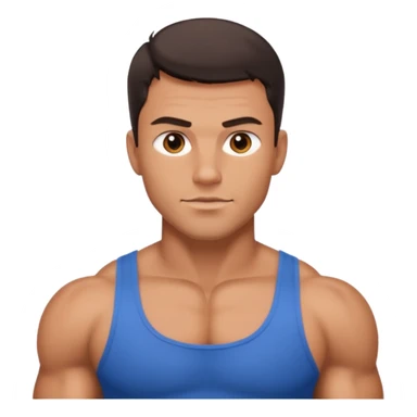 Sexy handsome muscular man sticker