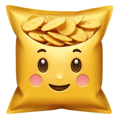 Chips emoji render sticker