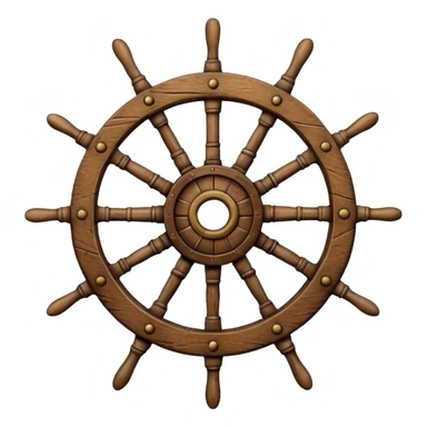 ship wheel sticker