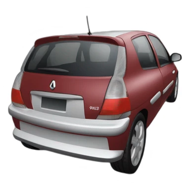 Renault 2003 clio red sticker