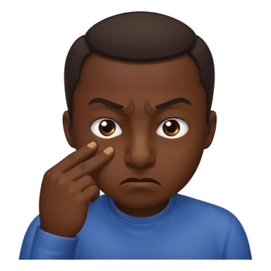 pinching nose angrily sticker