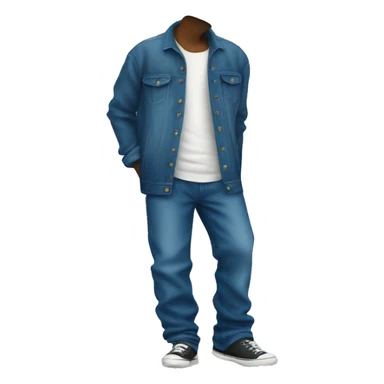 blue baggy jeans sticker
