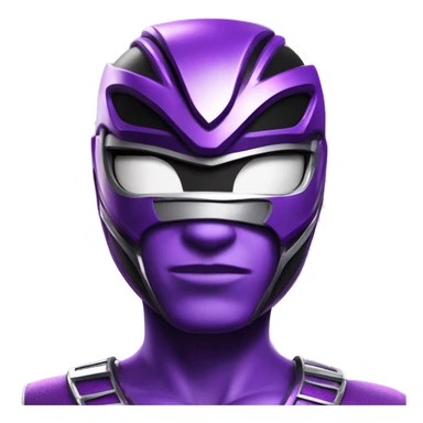 Make a purple Power Ranger from power rangers jungle fury sticker