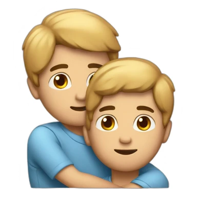 Homosexual couple cuddle sticker