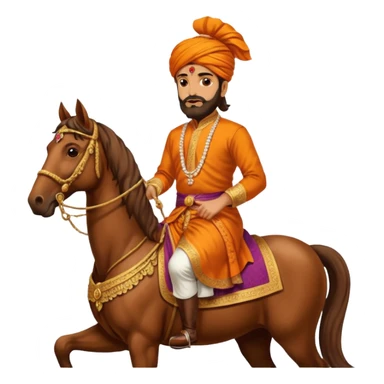 Chatrapati Shivaji Maharaj with horse sticker
