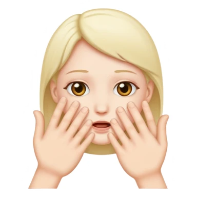 hands to throat  sticker