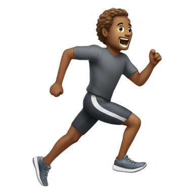 A running after my mail emoji sticker