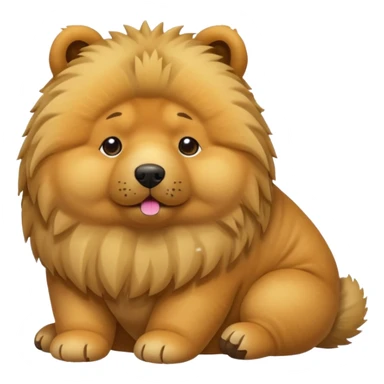 Chow Chow mélangé à une peluche hérisson sticker