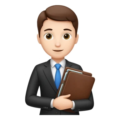 a financier with a portfolio sticker