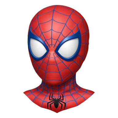 Spiderman head sticker