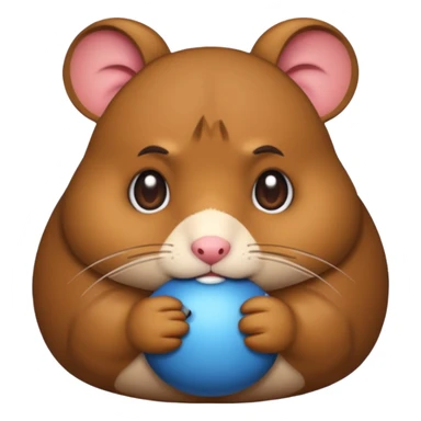 I want a mad emojj that’s also sad saying I want a hamster sticker