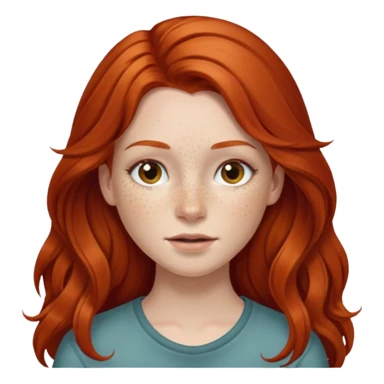 Branca, ruiva , cabelo comprido sticker