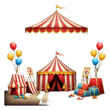 circus backstage sticker