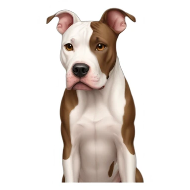 Dog-american-pit-bull-terrier-full-height sticker