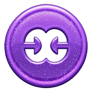 symbol glitter purple $ sticker