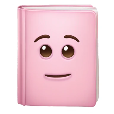 pastel pink book sticker