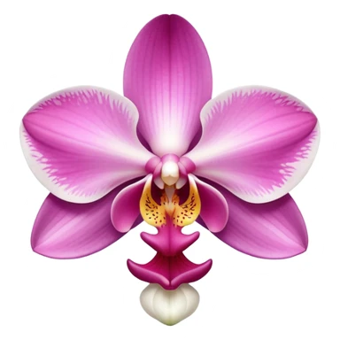 exquisite-phalaenopsis-moth-orchid-with-pure-white-petals-and-subtle-pink-center sticker