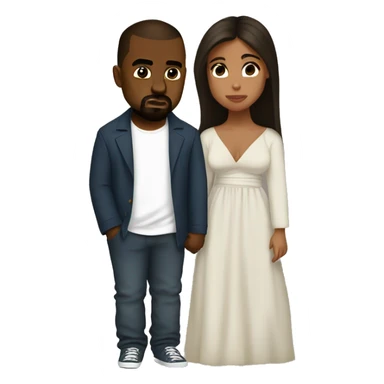 Kanye west and north west sticker