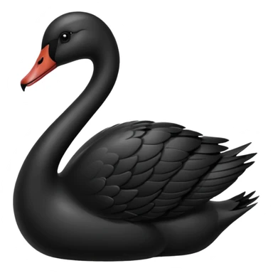 Black swan emoji for copy and paste sticker