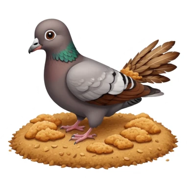 breadcrumbs been eaten by a pigeon sticker