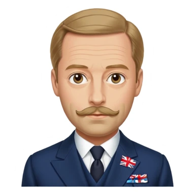 Prince George Duke Of Kent 5th Son of King George V but he don't have beard and he is husband of Princess Marina Of Greece And Denmark  sticker