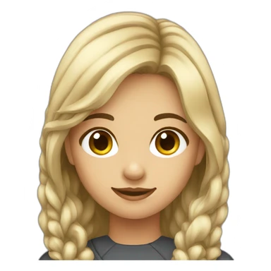 Cute girl account assistant sticker