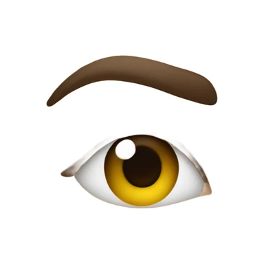 eyebrows raised with finger sticker