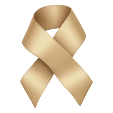Beige ribbon  sticker