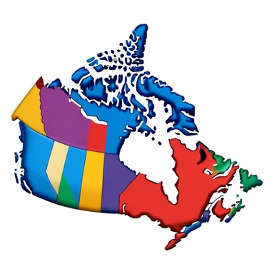 canada map sticker